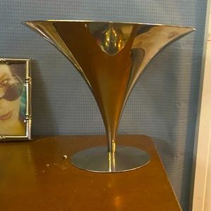 Vintage Mid century modern Arthur Salm Polished Stainless Steel Ashley Solingen.